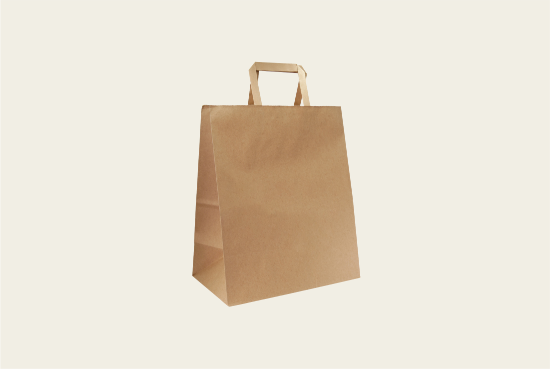 Flat Handle Paper Bags