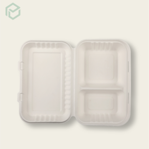 2 CP Bagasse Clamshell