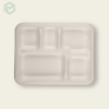 Bagasse 5 cp meal tray