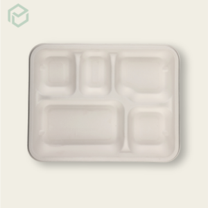 Bagasse 5 cp meal tray