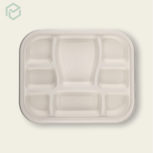 Bagasse 8cp meal tray