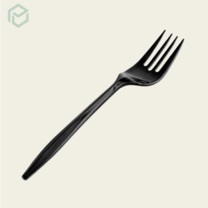 Black Plastic Fork