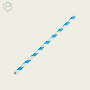Blue Paper Straws