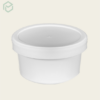 White Plastic Round Containers