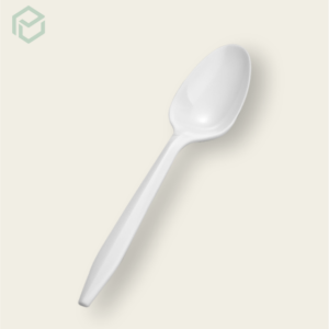 White Plastic Spoons